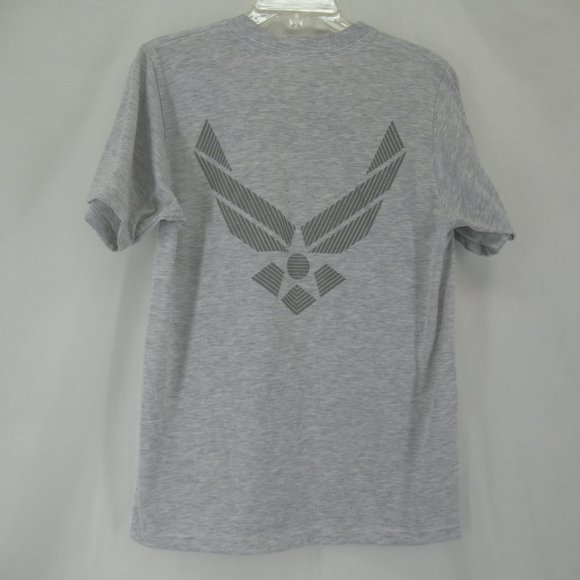 USAF AIR FORCE Reflective Print Graphic T-Shirt - Picture 3 of 9